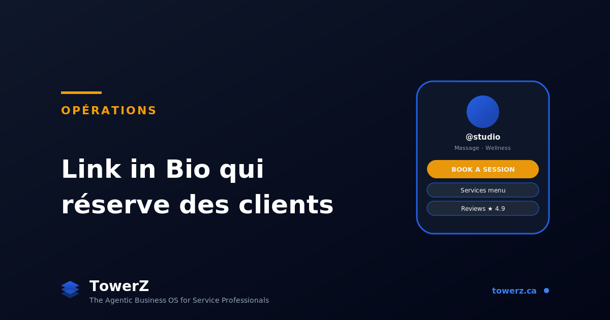 Link in Bio pour entreprise de services : comment en bâtir un qui réserve vraiment des clients