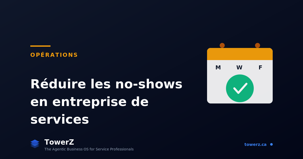 Comment réduire les no-shows dans une entreprise de services (stratégies éprouvées 2026)